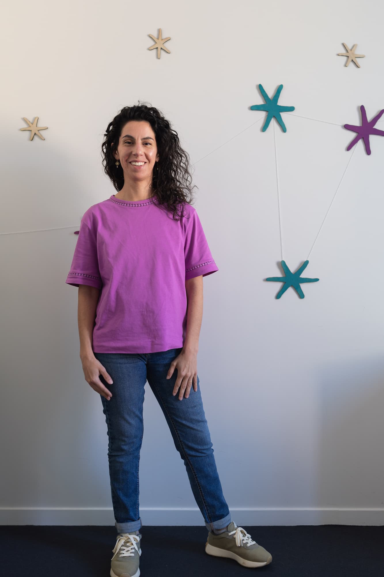 Julie animant un atelier